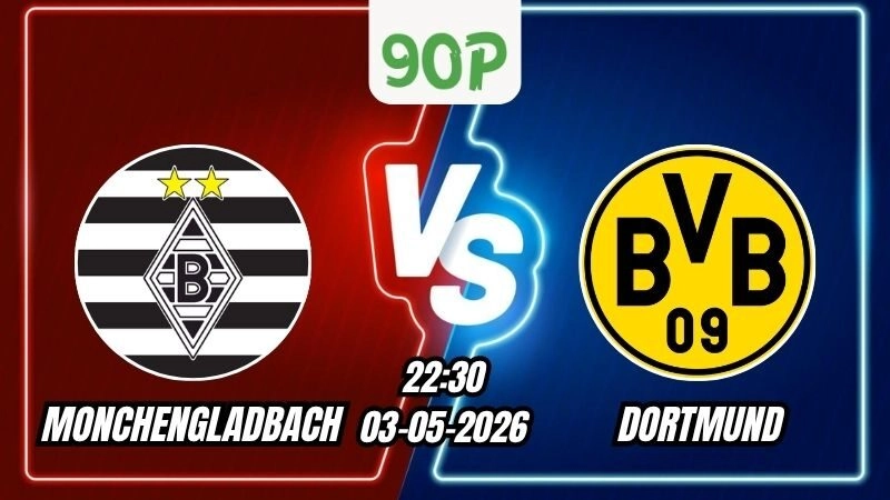 Soi Kèo Monchengladbach vs Dortmund 22h30 Ngày 03/05/2026 - Vòng 32 Bundesliga