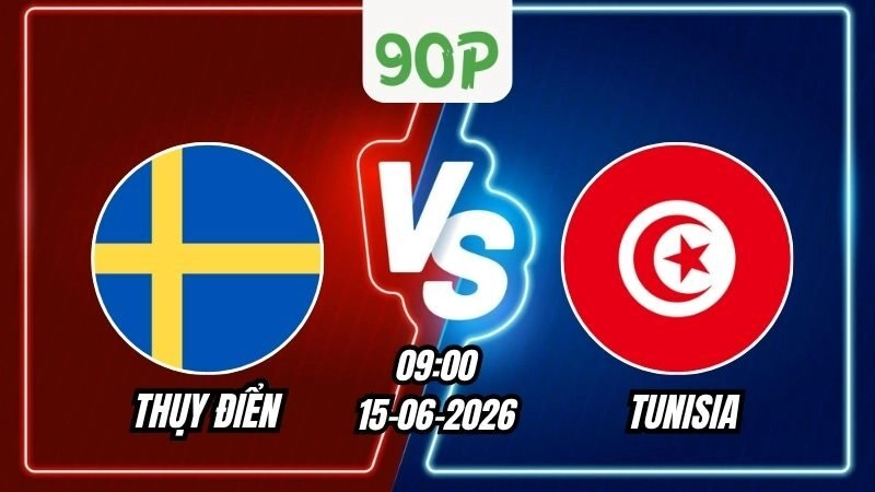Soi Kèo Thụy Điển vs Tunisia 09h00 - 15/06/2026
