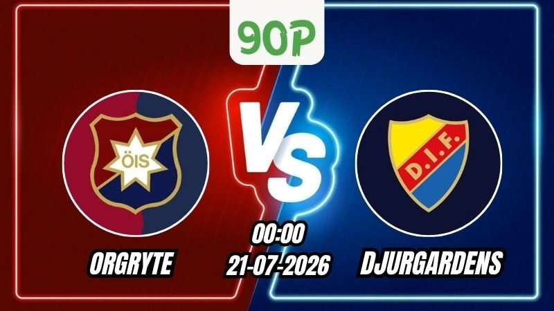 Soi Kèo Orgryte vs Djurgardens 00h00 - 21/07/2026