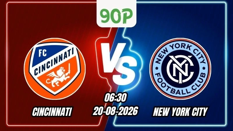 Nhận định Cincinnati vs New York City 06h30 ngày 20/08/2026
