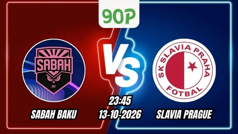 Soi Kèo Sabah Baku vs Slavia Prague 23h45 - 13/10/2026